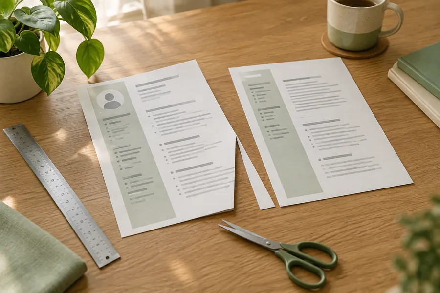 Illustrative CV workspace