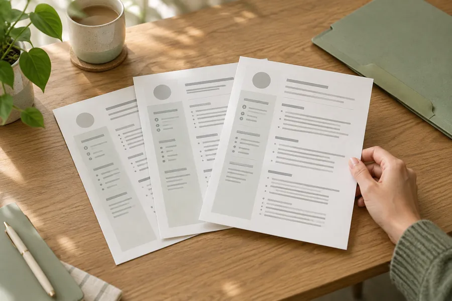 Illustrative CV workspace