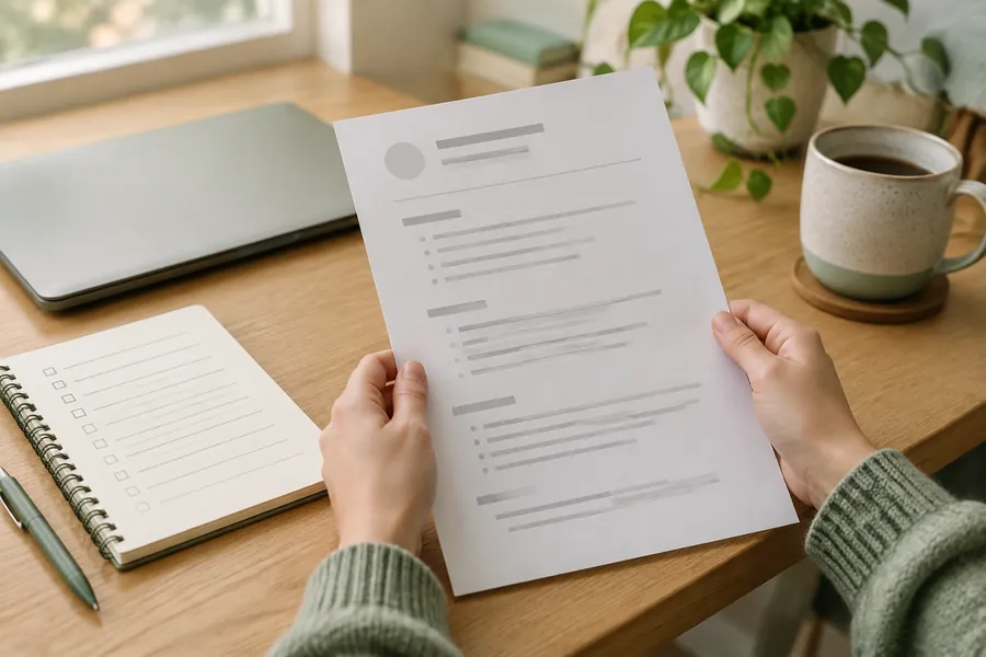 Illustrative CV workspace