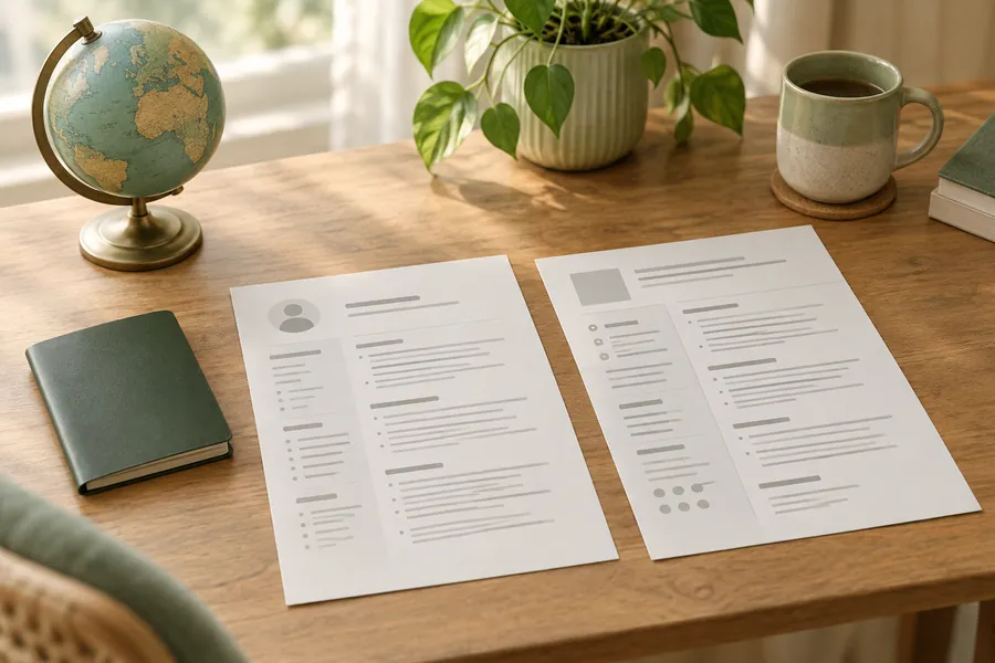Illustrative CV workspace