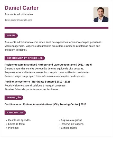 assistente administrativo - Fita Modelo