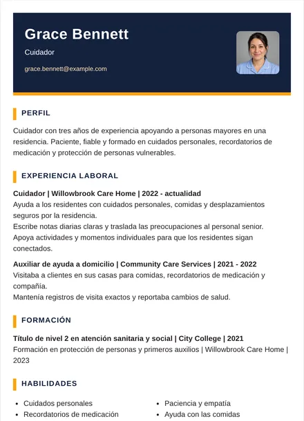 Cuidador - Dos tonos Diseño