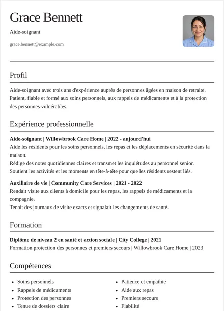 Aide-soignant - Éditorial Mise en page