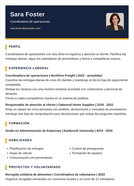 coordinador de operaciones - Dos tonos Diseño