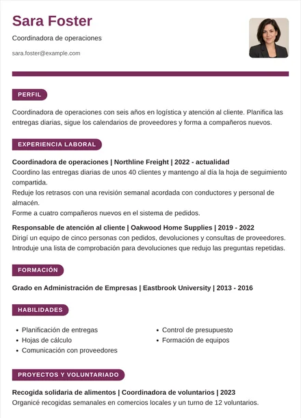 coordinador de operaciones - Cinta Diseño