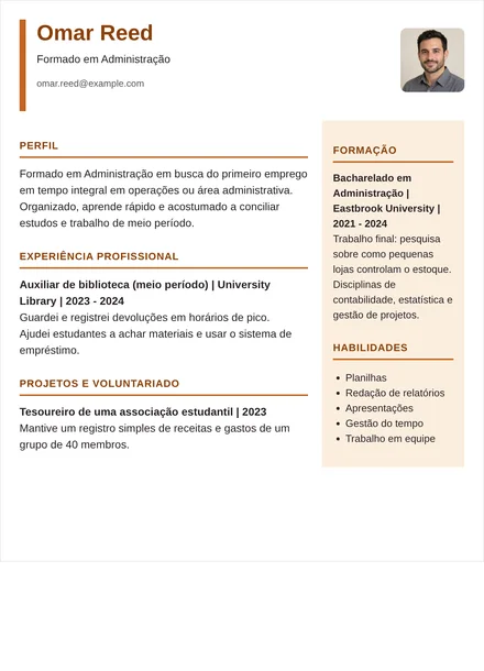 recém-formado - Coluna direita Modelo