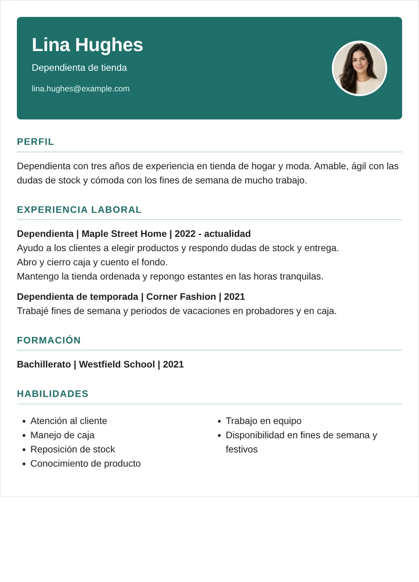 dependiente de tienda - Banda Diseño
