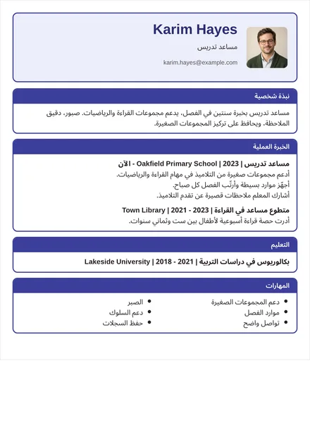 مساعد تدريس - إطارات التصميم