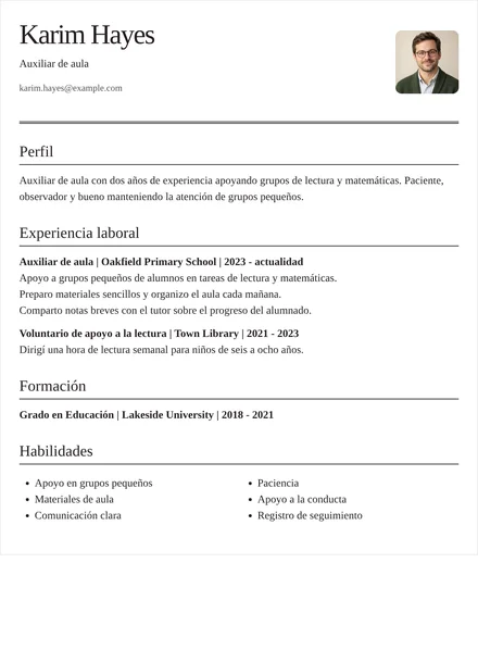 auxiliar de aula - Editorial Diseño