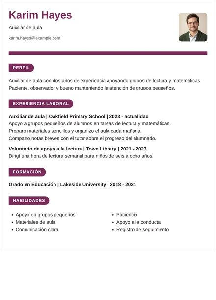 auxiliar de aula - Cinta Diseño