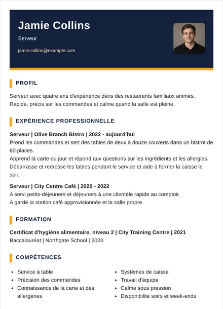 Serveur - Duo Mise en page
