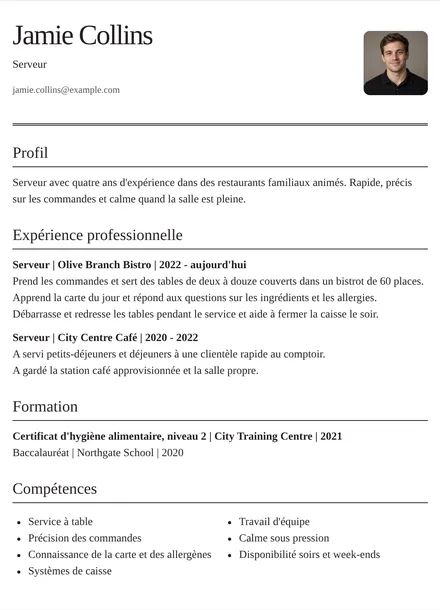 Serveur - Éditorial Mise en page