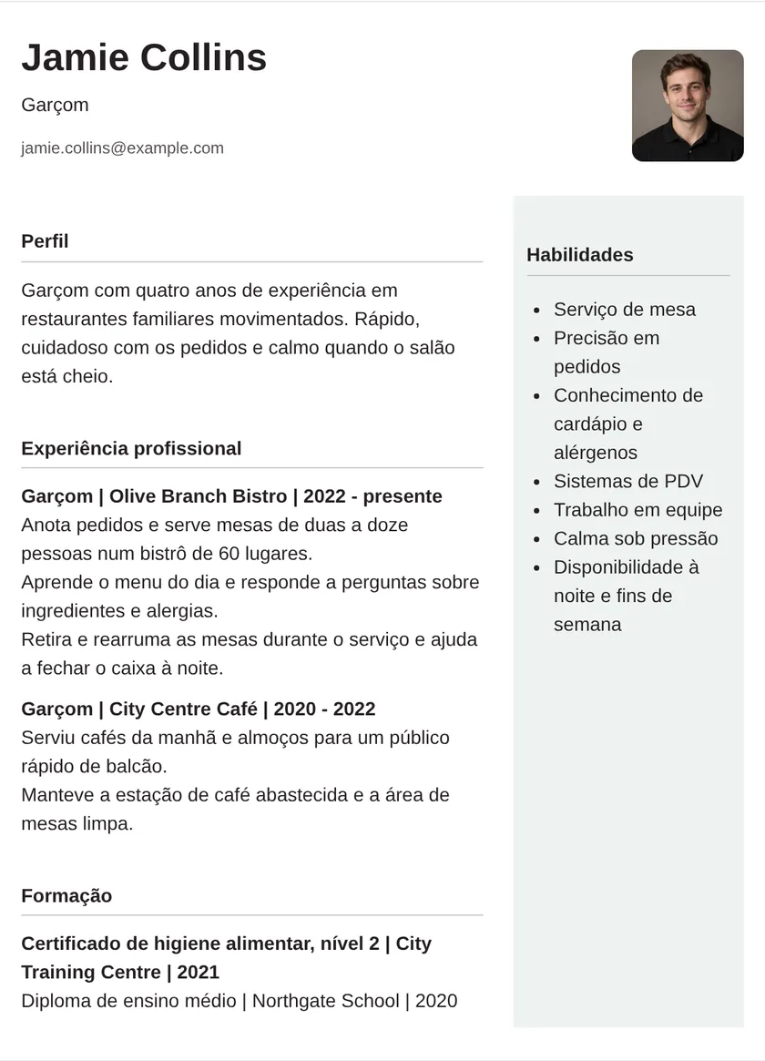 Coluna lateral Modelo