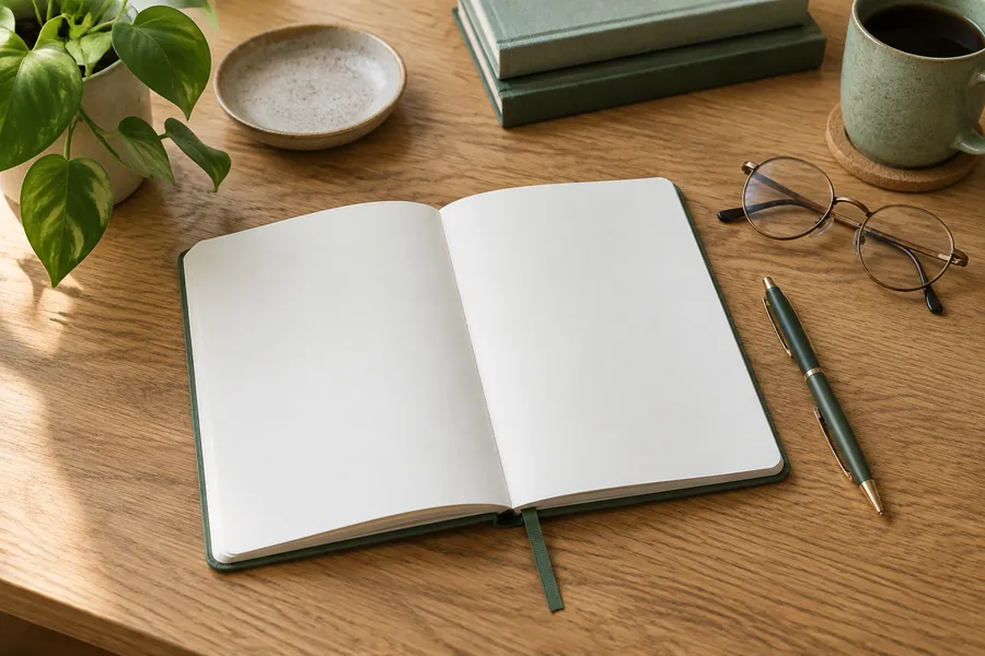 Espace de travail illustrant la rédaction d’un CV